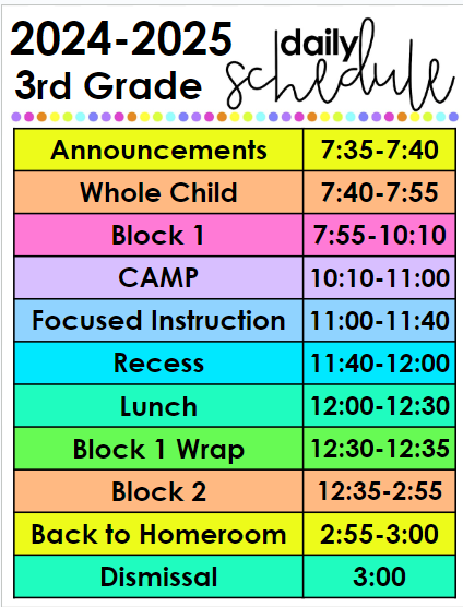 Daily Schedule